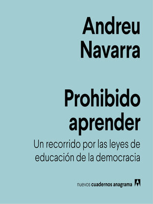 cover image of Prohibido aprender